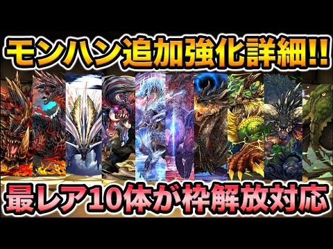 モンハン追加強化詳細！最レア10体がパワーアップ！【スー☆パズドラ】