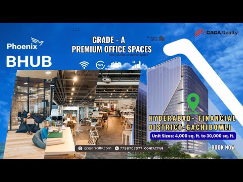 Premium Grade A Office Spaces in Hyderabad’s Financial District | Commercial Tower | Gaga Realty