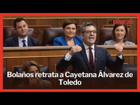 Bolaños retrata a Cayetana Álvarez de Toledo recordándole los insultos del propio PP