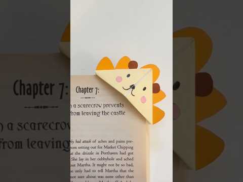 EASY ORIGAMI LION BOOKMARK 🦁 | STEP BY STEP INSTRUCTIONS