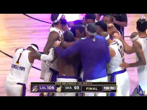 Lakers consiguen el decimoséptimo título de campeones de la NBA