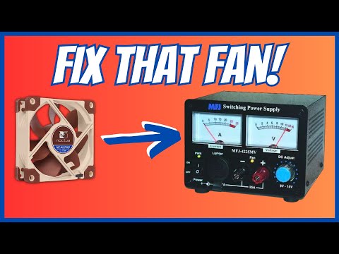 Noisy Fan Repair MFJ-4225MV Power Supply for Ham Radio