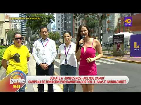 Arriba Mi Gente| Latina, Latam Airlines y Juguete Pendiente hacen campaña de donación por huaicos