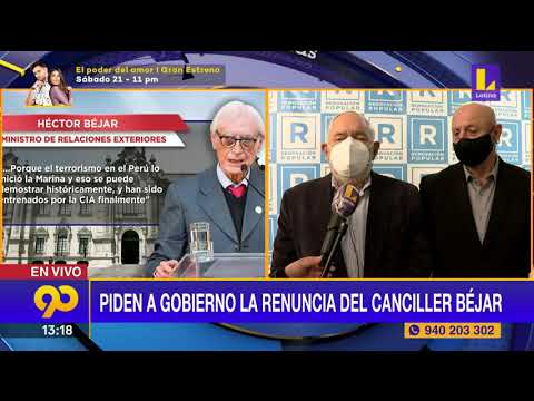 ? Piden al Gobierno la renuncia del Canciller Héctor Béjar