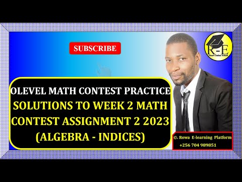 023 – OLEVEL MATH CONTEST PRACTICE – SOLUTIONS TO WEEK 2 MATH CONTEST ASSIGNMENT 2 | FOR SENIOR 1 –4