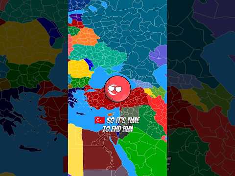 turkey 🇹🇷 going to make turkish empire to conquer whole world #countryballs #viralshorts #shorts