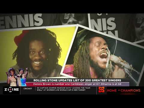 Rolling Stone updates list of Greatest 200 singers, Dennis Brown is at 67, Rihanna is at 68