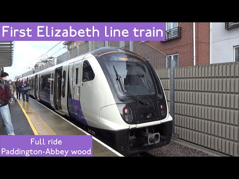 The First Elizabeth line Train | Full Elizabeth line ride