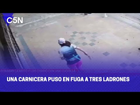 Una CARNICERA PUSO EN FUGA a TRES LADRONES