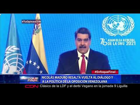 Nicolás Maduro resalta vuelta al diálogo y a la política de la oposición Venezolana
