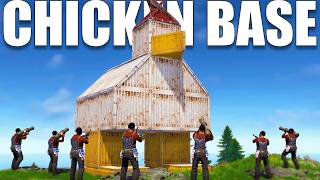 YouTube thumbnail for Blazed's video titled 'i built a chicken base...'