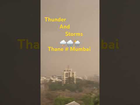 storm & rain  in Mumbai thane !#kapurbawdi | like and subscribe