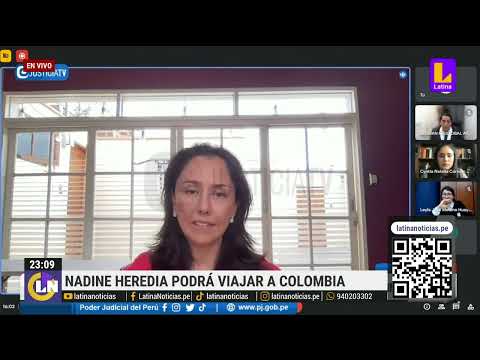 Juzgado otorga permiso a Nadine Heredia para viajar a Colombia