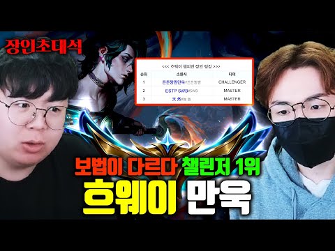 챌린저 랭킹 1위 흐웨이, 이렐리아 박살내는 방법부터 게임 운영 방법까지.. 튼튼짱짱만욱 장인초대석 [테스터훈]