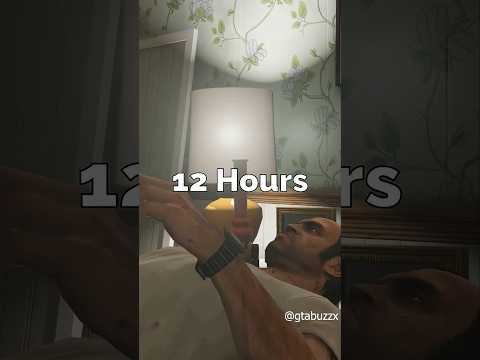 How Long GTA Characters Sleep #gta #shorts