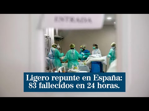 Repunte en las cifras de muertos y contagios por Covid-19 en España: 83 fallecidos en 24 horas