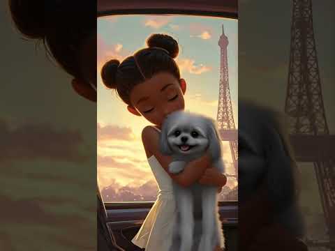 SMALL PUPPY AND GIRL 👧 #shorts #ai #dog #puppy #trending #viral #emotional #lyunaff #birdtrend