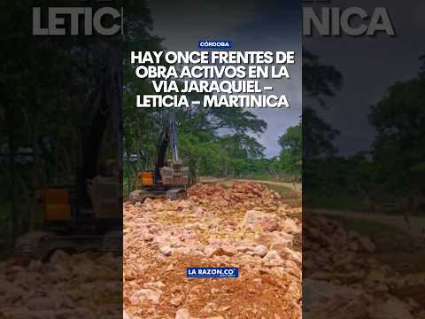 Hay once frentes de obra activos en la via Jaraquiel, Leticia y Martinica.