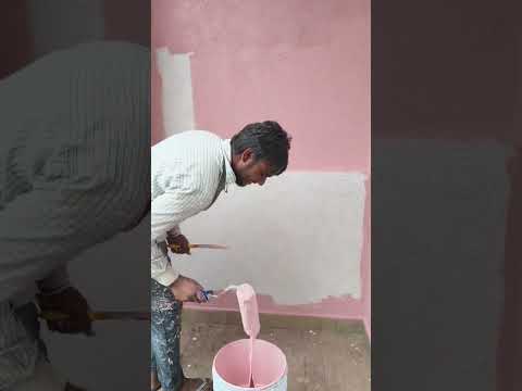 pink colour fast coat rustic texture #wallcoverings #trendingvideo #homedecor #art #wall #walldecor