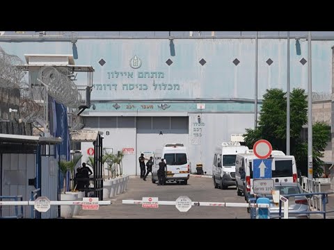 Exterior of Givon prison as Israel seeks to deport Gaza-bound boat activists | AFP