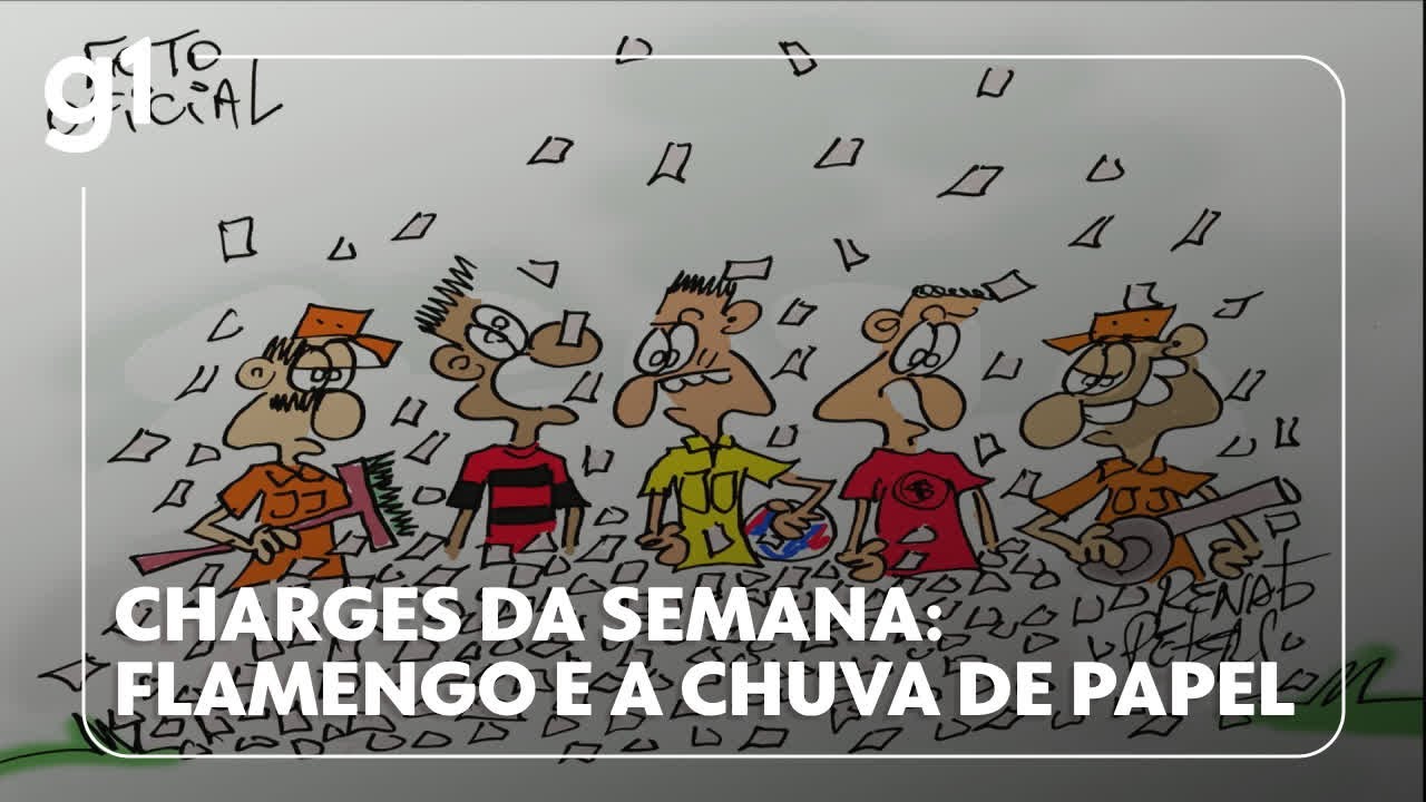 Flamengo com chuva de papel picado brilha no Entendeu? Ou quer que desenhe?