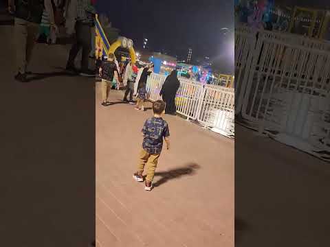 لحظة نزول البالون الكبير /@Kidskoki  #منطاد #كيدز #شفا #خلودة #العاب_اطفال #ملاهى #funny