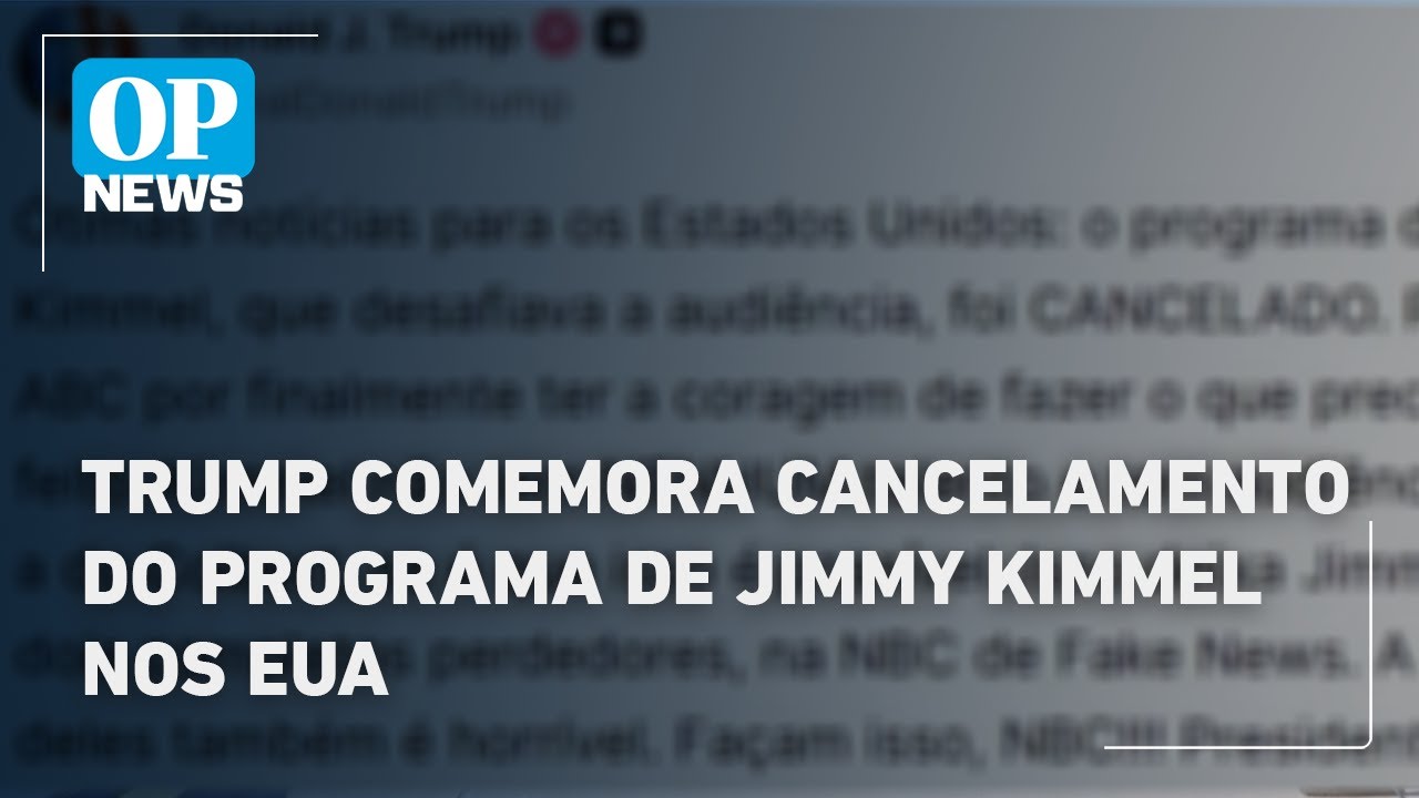 Trump comemora cancelamento do programa de Jimmy Kimmel nos EUA | O POVO News