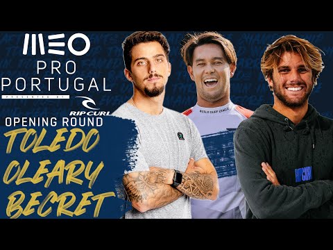 Surfing🌅🌊 F.Toledo, C.O'Leary, J.Becret MEO Pro Portugal - Opening Round Heat Replay