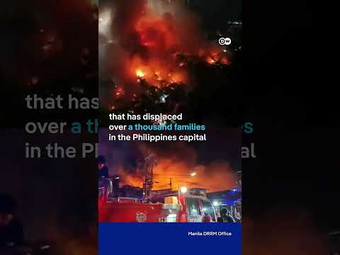 Massive fire tearing through Manila, displacing thousands | DW News
