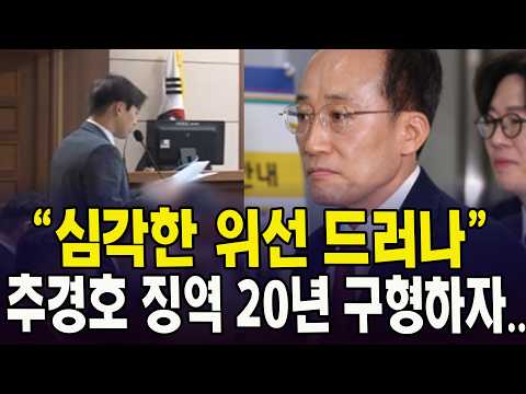 추경호 징역 <strong>20년</strong> 구형하자..