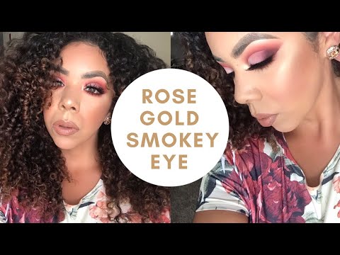 ROSE GOLD SMOKEY EYE | Makeup Tutorial #CUTCREASE #SMOKEY EYE