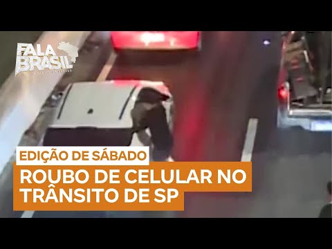 Equipe da RECORD flagra roubo de celular no trânsito de São Paulo