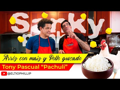 Cocineando con Pachuli | Arroz con maíz y Pollo Guisado?? | Cocineando con el Tio Phillip