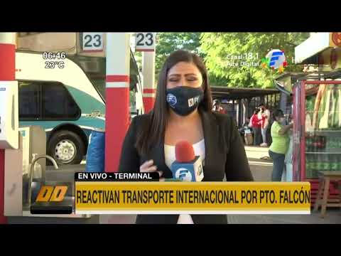 Reactivan transporte internacional por Puerto Falcón