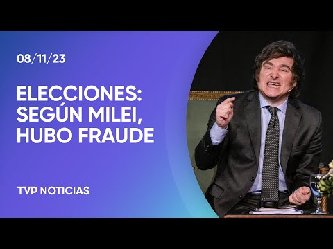 Javier Milei  puso en duda el sistema electoral de la Argentina