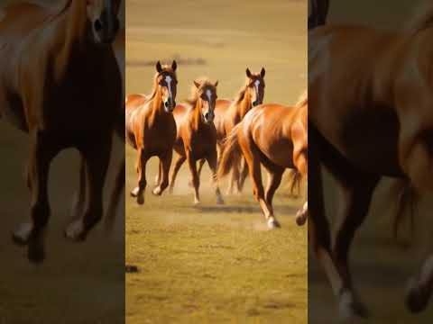 Running horses #DreamScreenAi #shorts