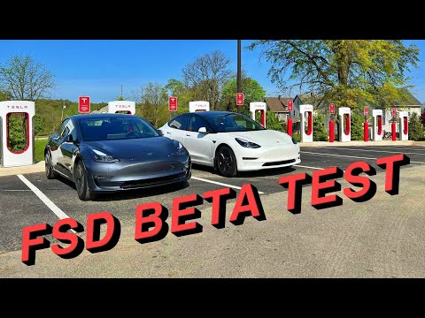 Full-Self Driving Beta Test In A Tesla Model 3