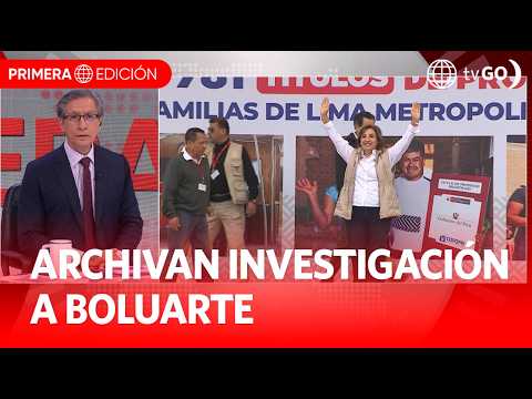 Fiscalía archiva investigación contra Dina Boluarte por enriquecimiento ilícito  Primera Edición