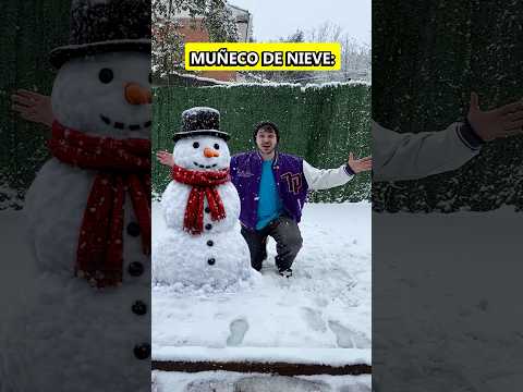 Personas en la NIEVE⛄️❄️#comedia