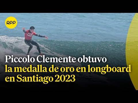 Piccolo Clemente obtuvo la medalla de oro en longboard en los Juegos Panamericanos 2023