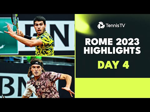 Alcaraz Makes Rome Debut; Tsitsipas & Rublev Start Campaigns | Rome 2023 Highlights Day 4