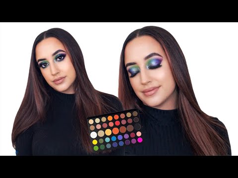 The James Charles X Morphe Palette Rainbow Eye Makeup  Tutorial