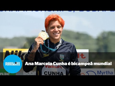 Ana Marcela Cunha é bicampeã mundial em Budapeste
