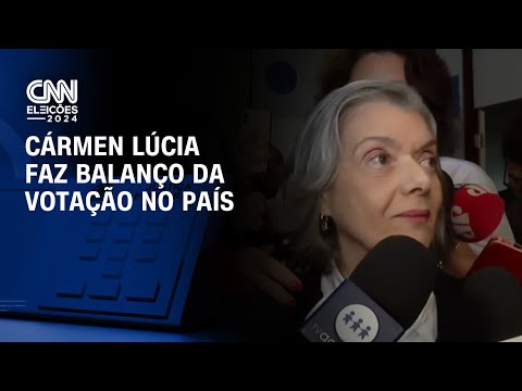 Cármen Lúcia faz balanço da votação no país | CNN ELEIÇÕES