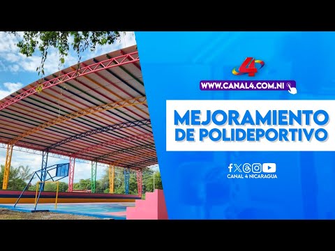 Inauguran mejoramiento de Polideportivo en comunidad Las Mercedes de Quezalguaque, León