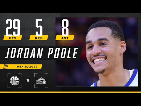 Jordan Poole DOES IT ALL with 29 PTS, 5 REB & 8 AST in Warriors' win vs. Nuggets video clip