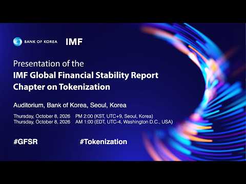 Presentation of IMF Global Financial Stability Report Chapter on Tokenization