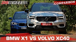 BMW X1 vs Volvo XC40 | Small SUVs, Big Luxury? | Zigwheels.com