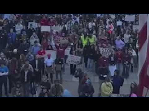 Protest held at <strong>Cornell</strong> University