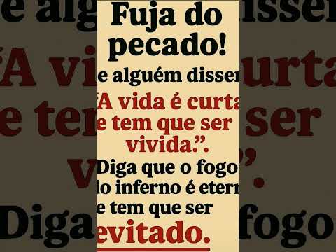 fuja dele e das consequências #mensagem #fe #jesus #caminhodaverdade #motivacional #bomdiaamor